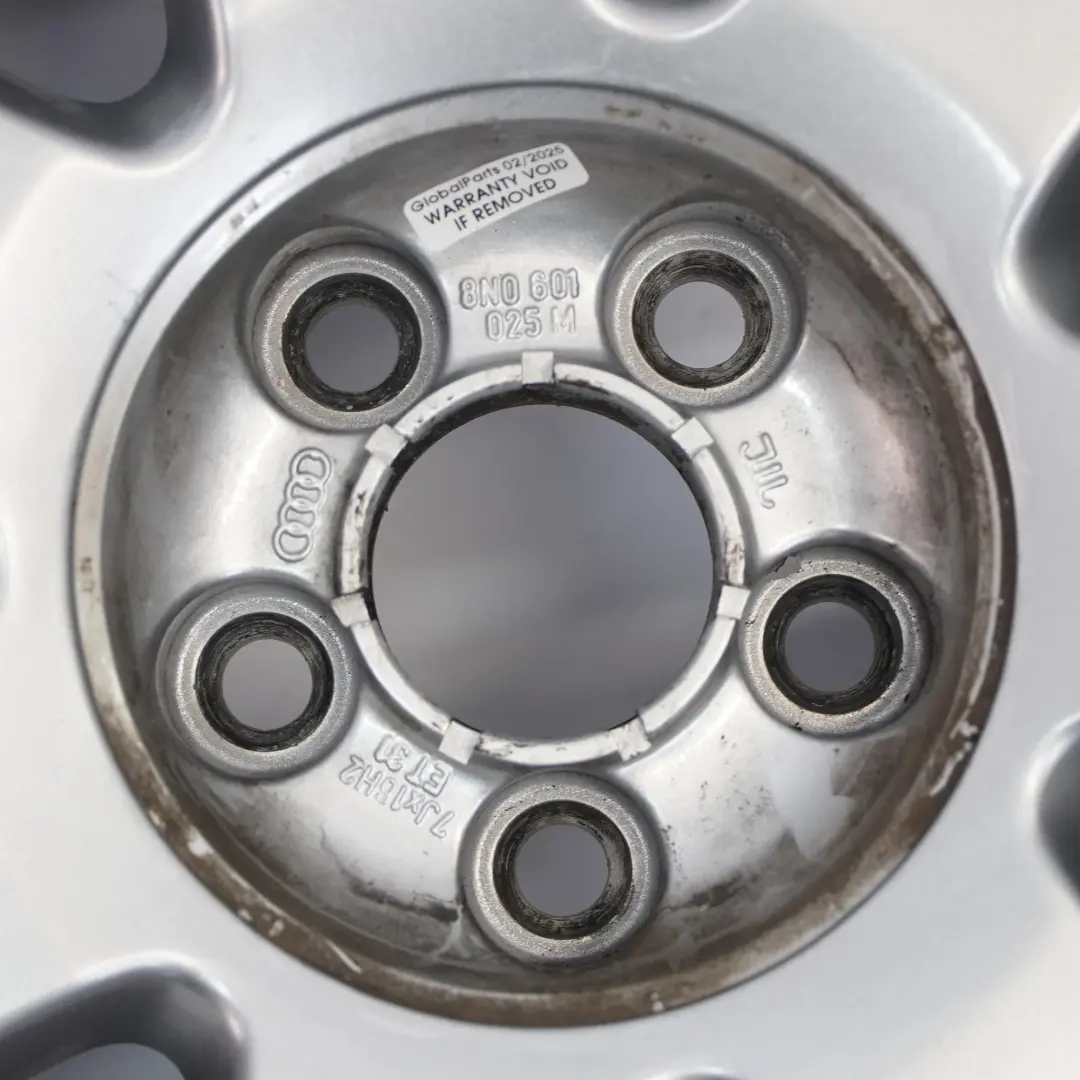 Audi Mk1 TT 8N Silver Wheel Alloy Rim 16" 7J ET:31 7-Spoke - SKU 8N0601025M-3 - Part number 8N0601025M