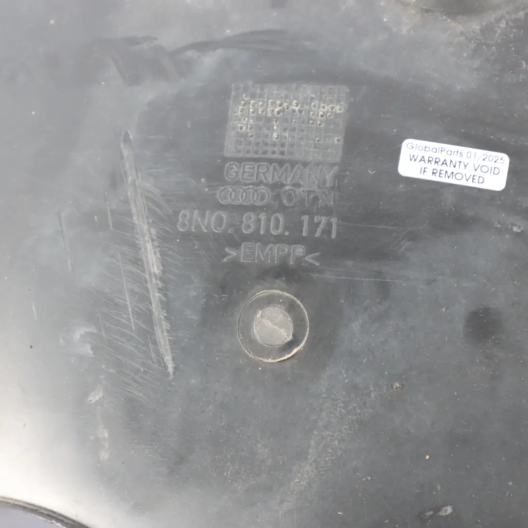 Audi TT 8N Protection Anti Éclaboussures Passage Roue Arrière Gauche - SKU 8N0810171 - Numéro de pièce 8N0810171