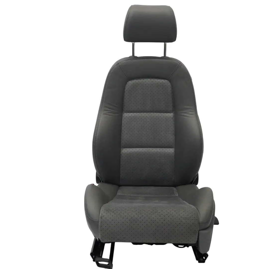 Audi TT Mk1 8N Fotel Sport Przedni Lewy Przód Skóra Alcantara Feder Szary - SKU 8N0881806AP - Numer Części 8N0881806AP