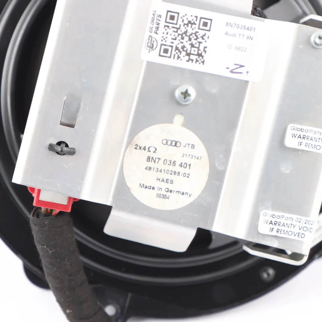 8N Roadster Rear Bose Sub Subwoofer Tweeter Loud Speaker to Audi TT with Part number 8N7035401 Audi TT 8N Roadster Rear Bose Sub Subwoofer Tweeter Loud Speaker - SKU 8N7035401 - Part number 8N7035401