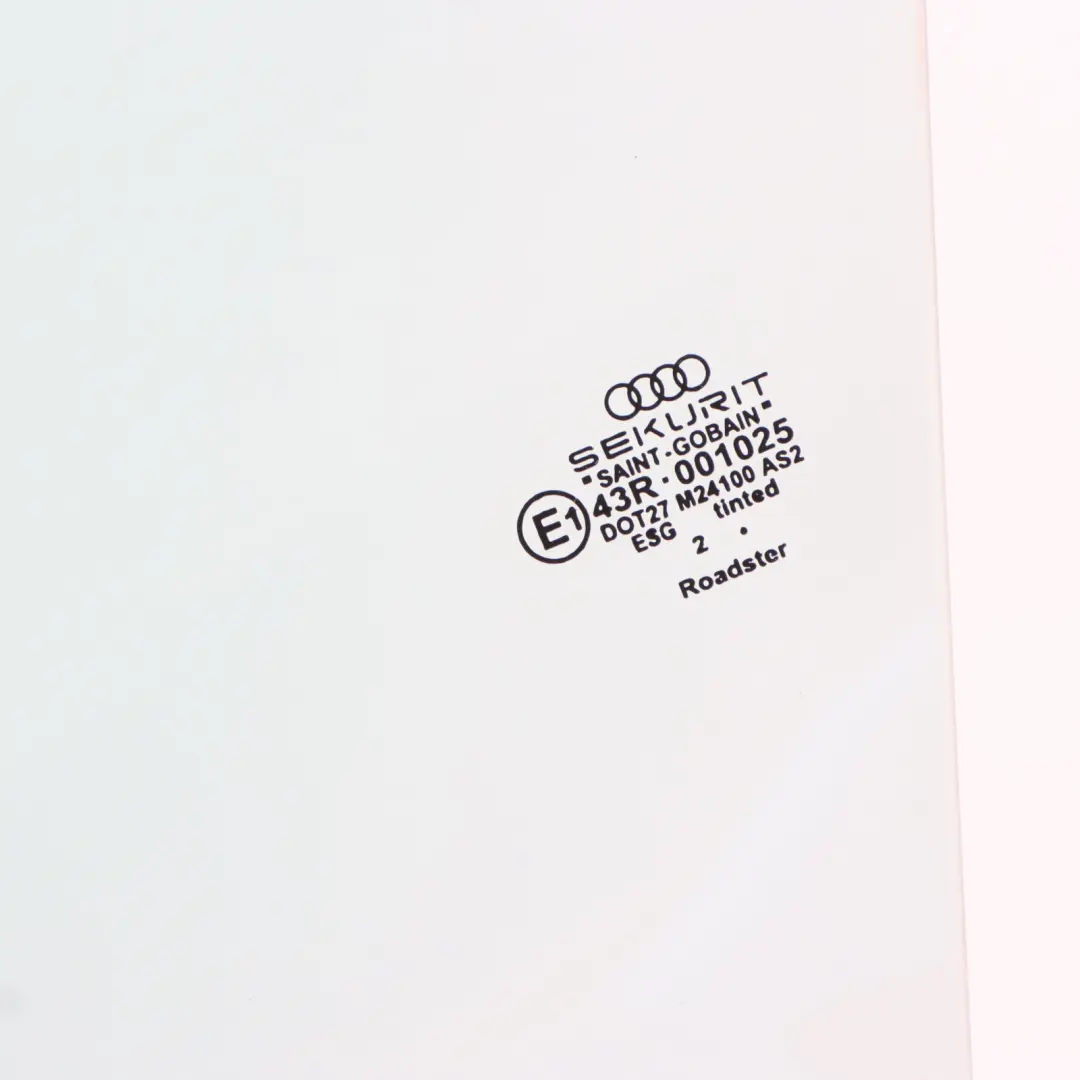 Audi TT 8N Vetro Quartiere AS2 Posteriore Sinistro Lato - SKU 8N7845113A - Numero di parte 8N7845113A