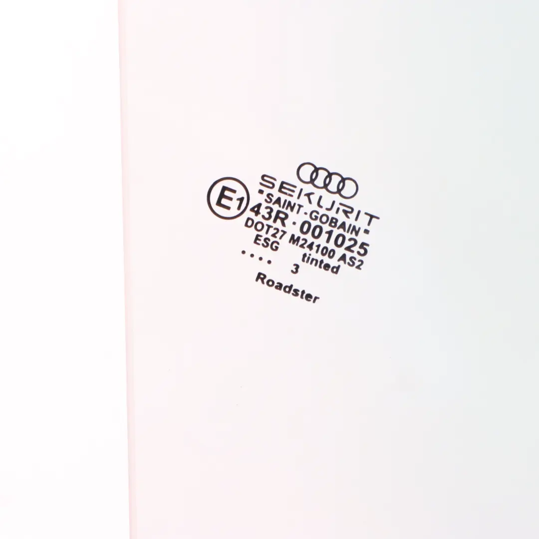 Audi TT 8N Window Glass Quarter Glass AS2 Rear Right O/S Side - SKU 8N7845114A - Part number 8N7845114A