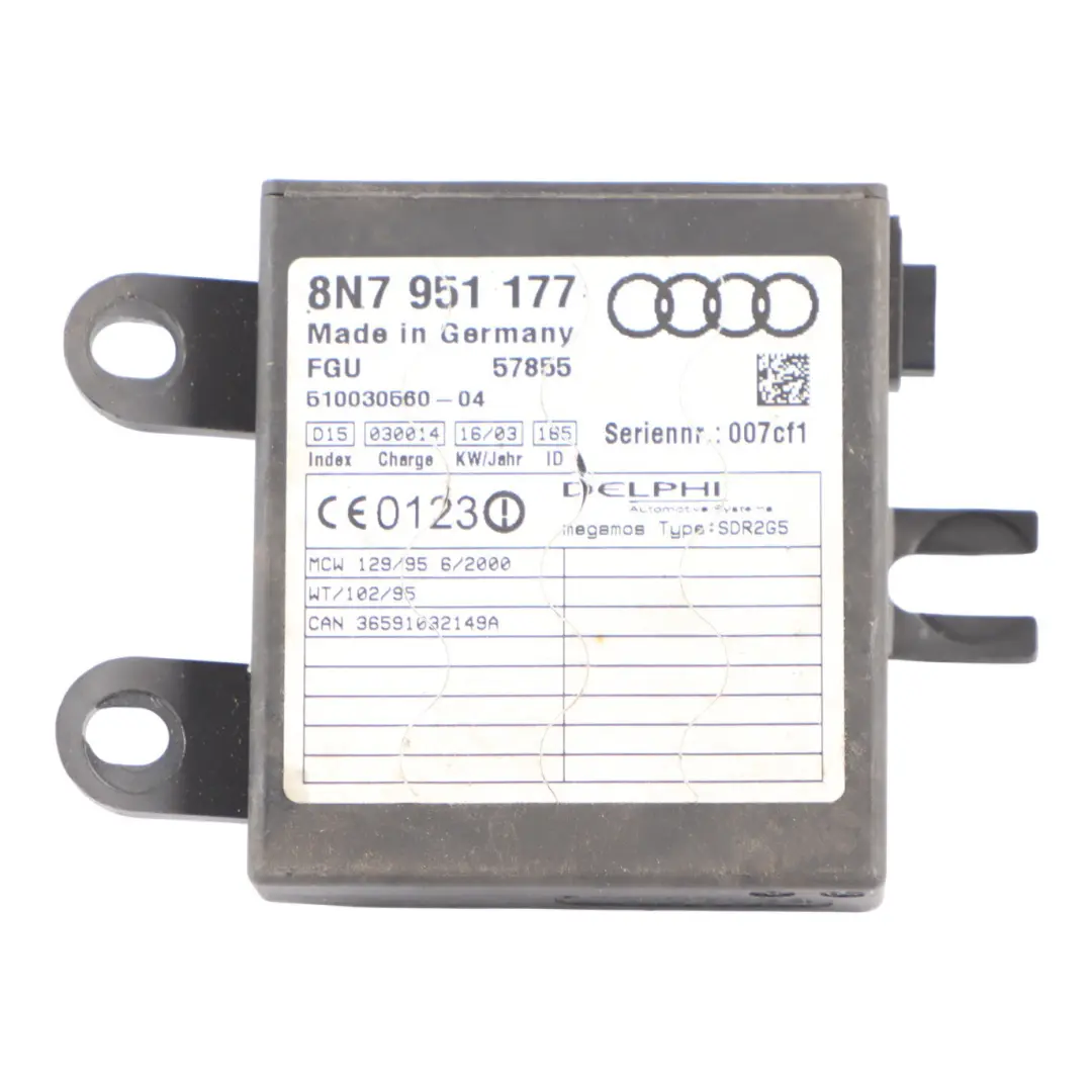 8N Alarm Interior Movement Detector Module Control Unit ECU to Audi TT with Part number 8N7951177 Audi TT 8N Alarm Interior Movement Detector Module Control Unit ECU - SKU 8N7951177 - Part number 8N7951177