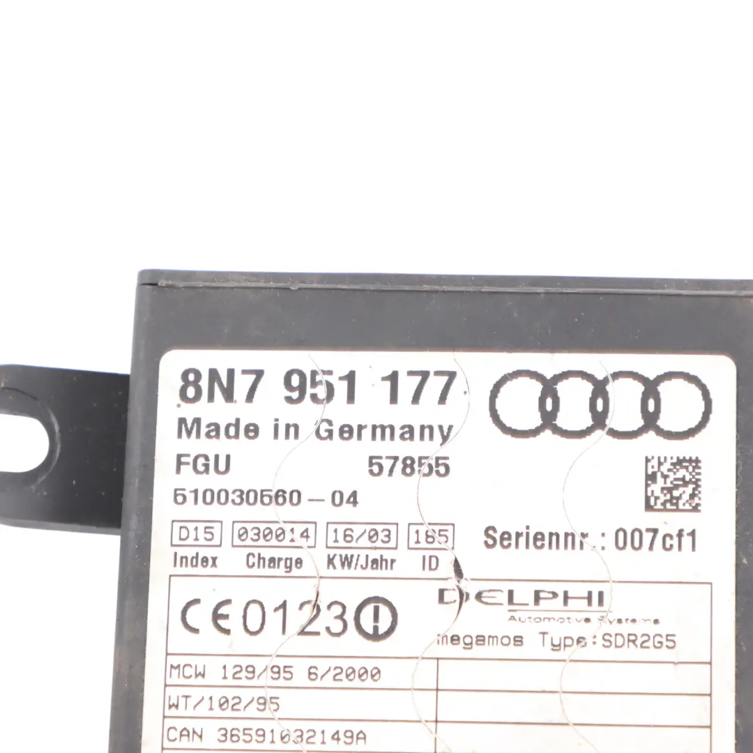 8N Alarm Interior Movement Detector Module Control Unit ECU to Audi TT with Part number 8N7951177 Audi TT 8N Alarm Interior Movement Detector Module Control Unit ECU - SKU 8N7951177 - Part number 8N7951177