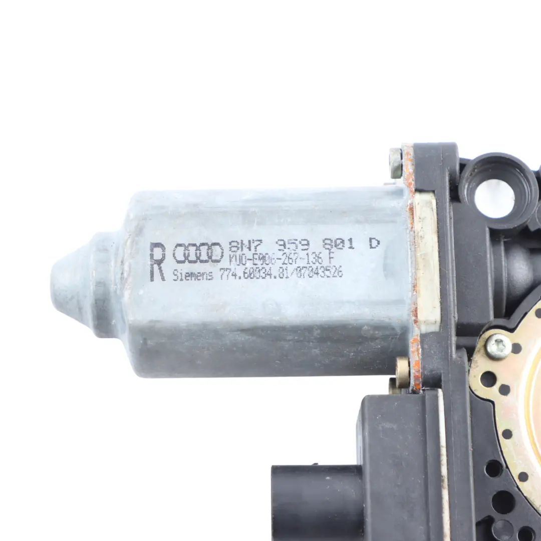 8N Convertible Electric Lifter Window Glass Motor Left N/S to Audi TT with Part number 8N7959801D Audi TT 8N Convertible Electric Lifter Window Glass Motor Left N/S - SKU 8N7959801D - Part number 8N7959801D