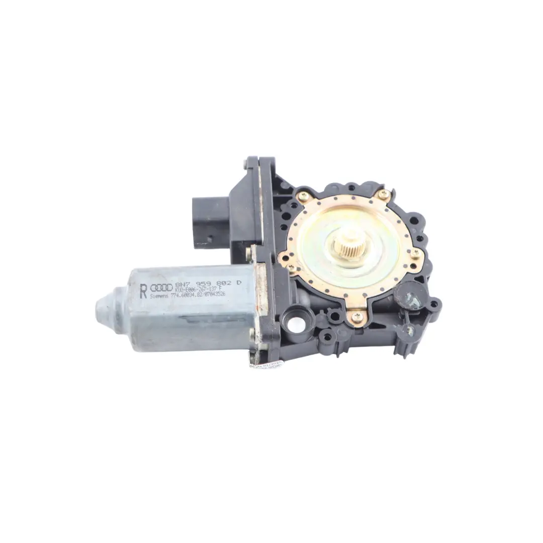 8N Convertible Electric Lifter Window Glass Motor Right O/S to Audi TT with Part number 8N7959802D Audi TT 8N Convertible Electric Lifter Window Glass Motor Right O/S - SKU 8N7959802D - Part number 8N7959802D
