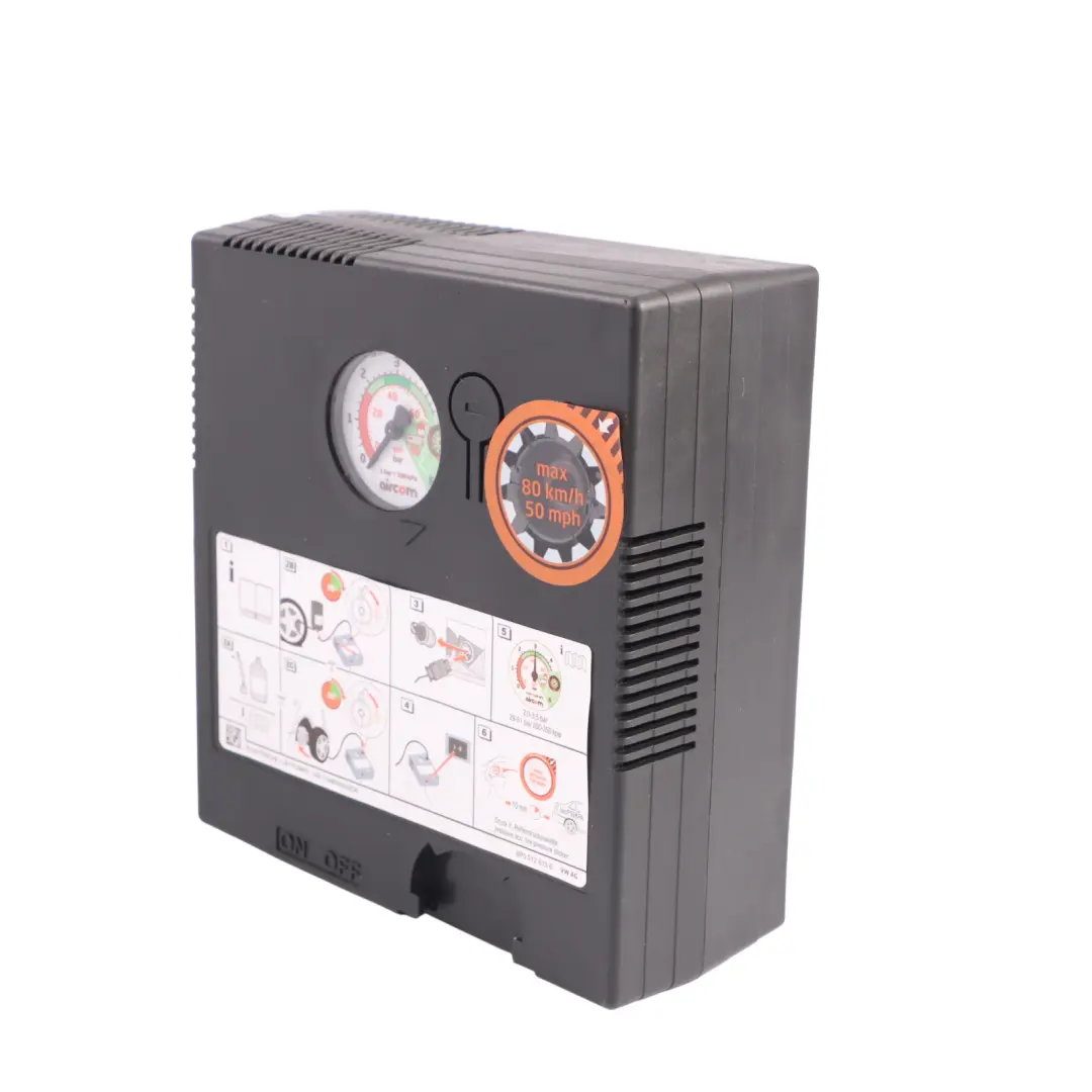 Tyre Inflation Air Pump Compressor to Volkswagen Skoda Audi Seat with Part number 8P0012615E Volkswagen Skoda Audi Seat Tyre Inflation Air Pump Compressor - SKU 8P0012615E - Part number 8P0012615E