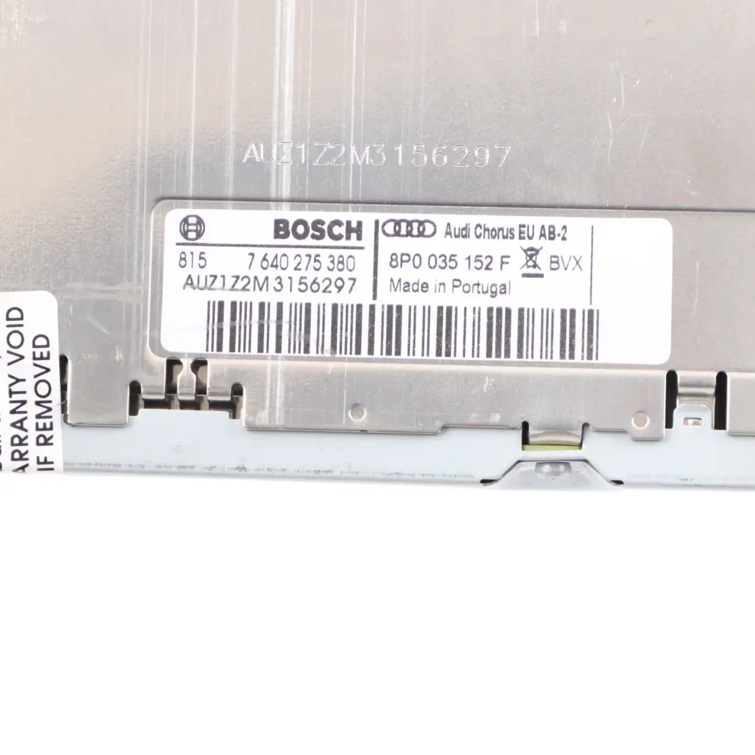 Sat Navi Stereo Radio Audio MMI Head Unit CD Bosch Unit to Audi A3 8P with Part number 8P0035152F Audi A3 8P Sat Navi Stereo Radio Audio MMI Head Unit CD Bosch Unit - SKU 8P0035152F - Part number 8P0035152F