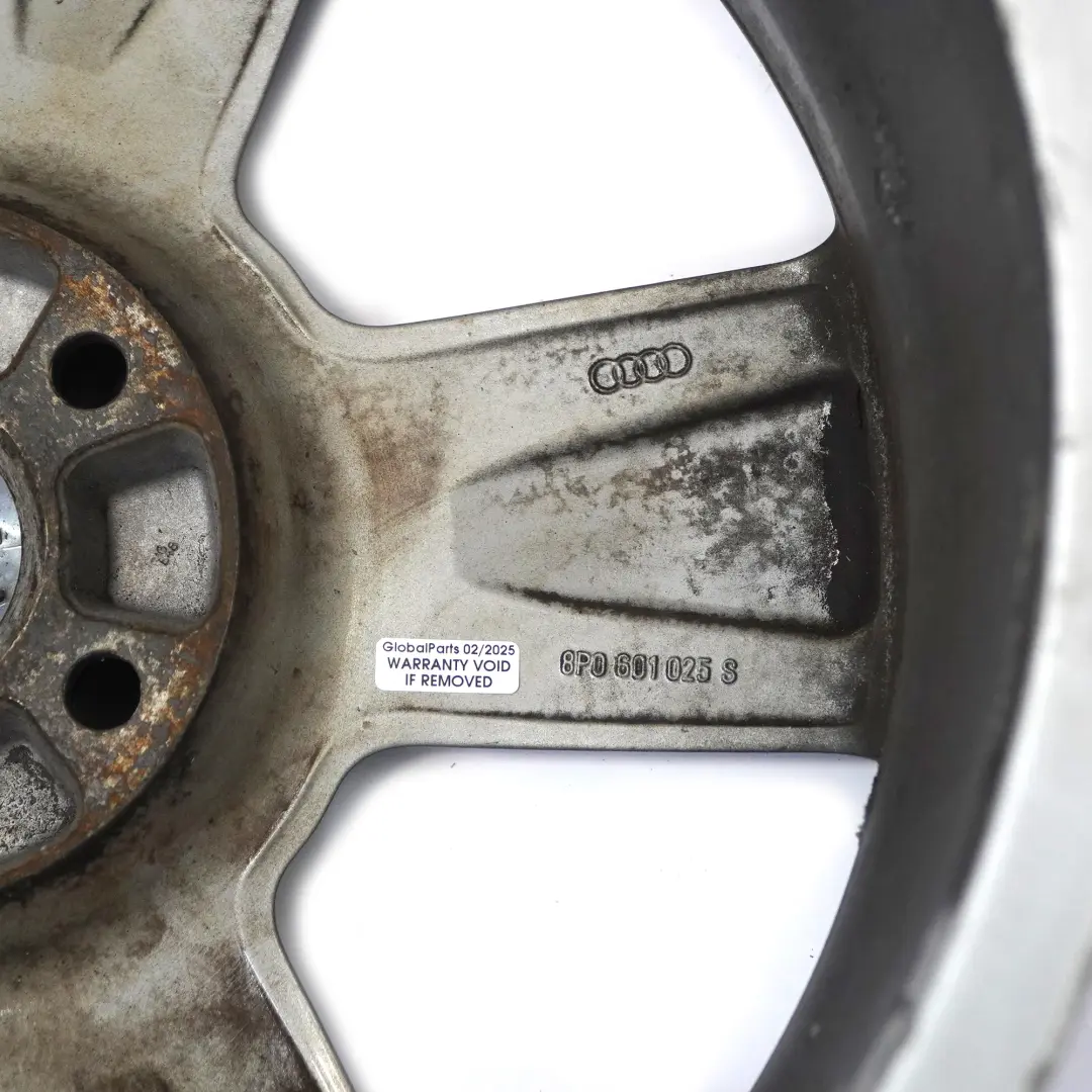 Grigio Cerchio In Lega 18" ET:54 7,5J per Audi A3 8P con numero di parte 8P0601025S Audi A3 8P Grigio Cerchio In Lega 18" ET:54 7,5J - SKU 8P0601025S-5 - Numero di parte 8P0601025S