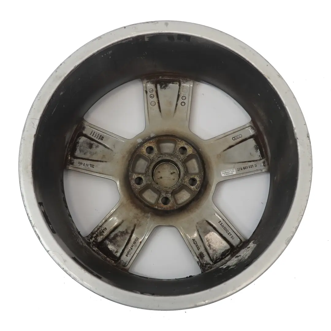 Grey Wheel Alloy Rim 18" ET:54 7,5J to Audi A3 8P with Part number 8P0601025S Audi A3 8P Grey Wheel Alloy Rim 18" ET:54 7,5J - SKU 8P0601025S-8 - Part number 8P0601025S