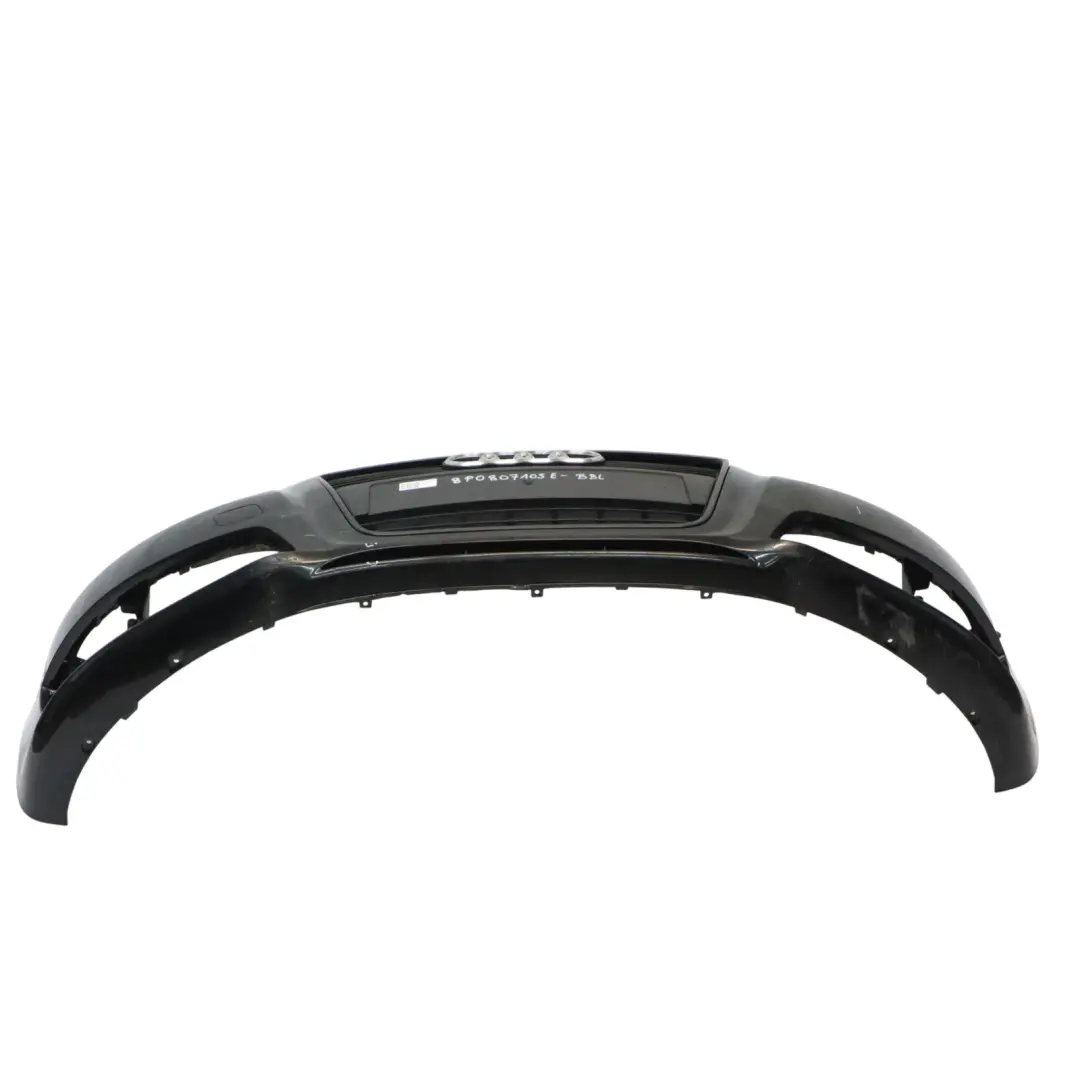 Front Bumper Trim Panel Cover Brilliant Black Metallic - Y9B to Audi A3 8P with Part number 8P0807105E Audi A3 8P Front Bumper Trim Panel Cover Brilliant Black Metallic - Y9B - SKU 8P0807105E-BBL - Part number 8P0807105E