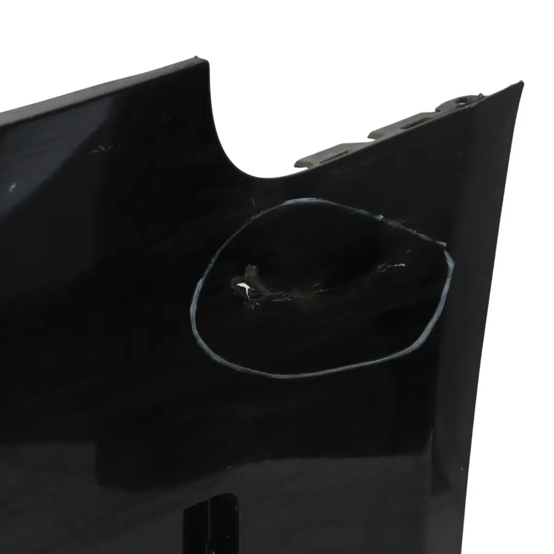 Audi A3 8P Front Bumper Trim Panel Cover Brilliant Black Metallic - Y9B - SKU 8P0807105E-BBL - Part number 8P0807105E