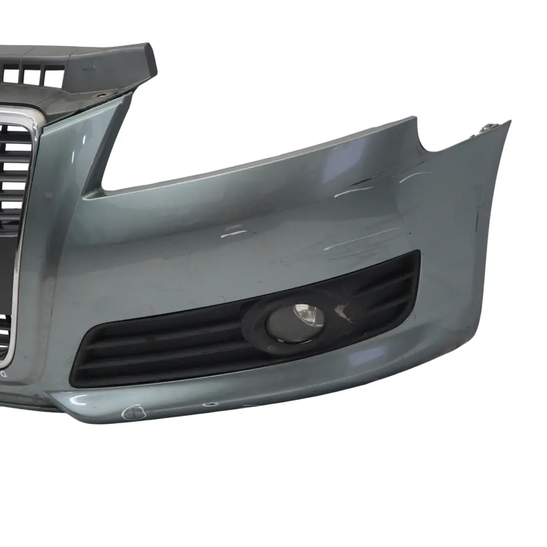 Front Bumper Trim Panel Cover Condor Grey Metallic - Y7E to Audi A3 8P with Part number 8P0807105F Audi A3 8P Front Bumper Trim Panel Cover Condor Grey Metallic - Y7E - SKU 8P0807105F-CGR - Part number 8P0807105F