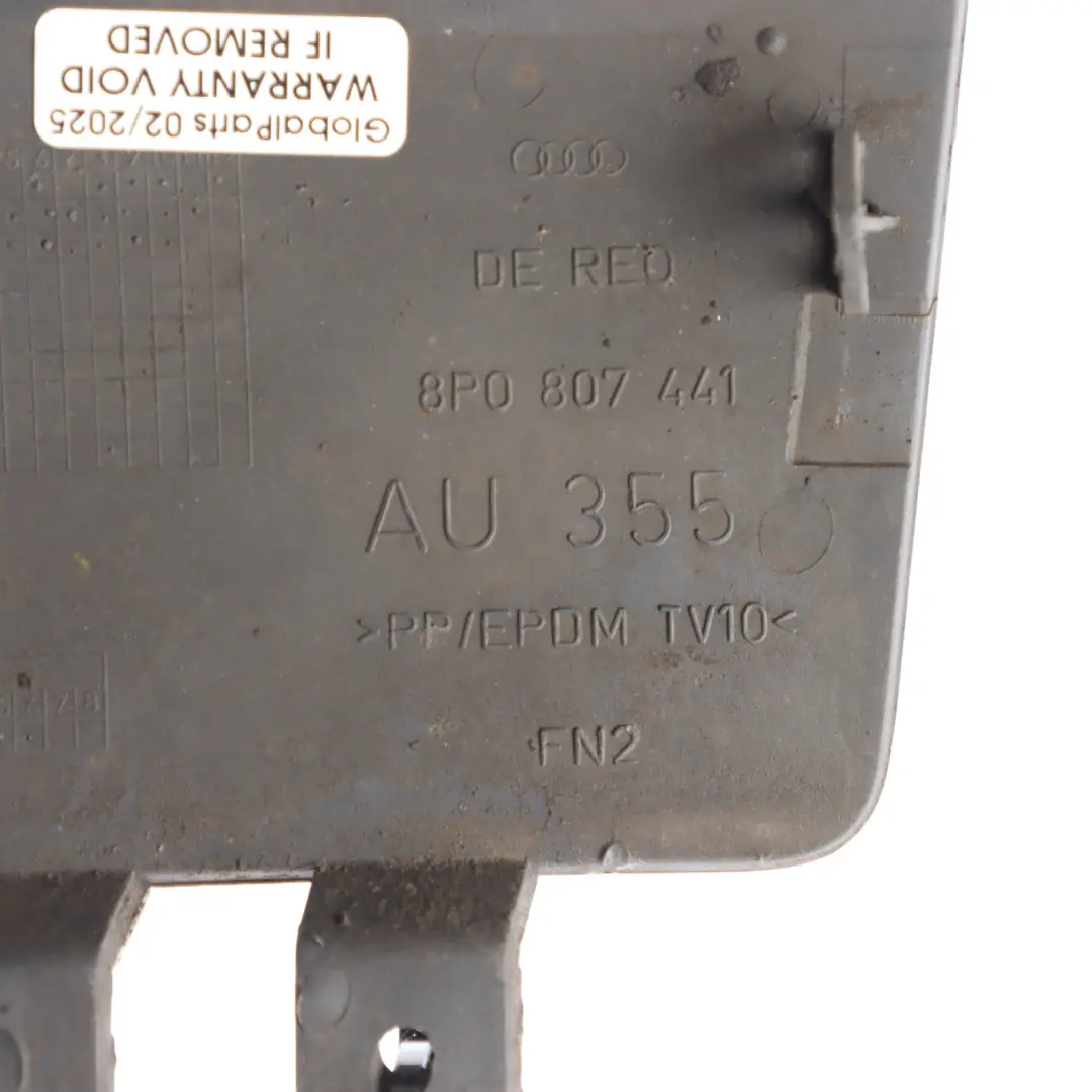 Cache Crochet Remorquage Pare-Chocs Arrière pour Audi A3 8P à propos du numéro de pièce 8P0807441 Audi A3 8P Cache Crochet Remorquage Pare-Chocs Arrière - SKU 8P0807441 - Numéro de pièce 8P0807441