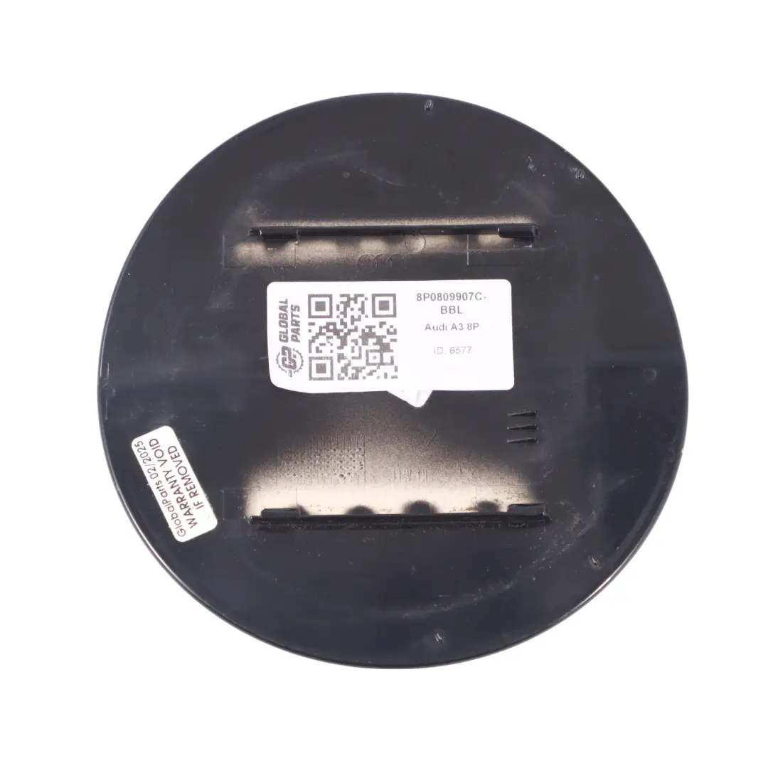 Audi A3 8P Fuel Filler Flap Cap Cover Brilliant Black Y9B 8P0809907C - SKU 8P0809907C-BBL - Part number 8P0809907C-BBL