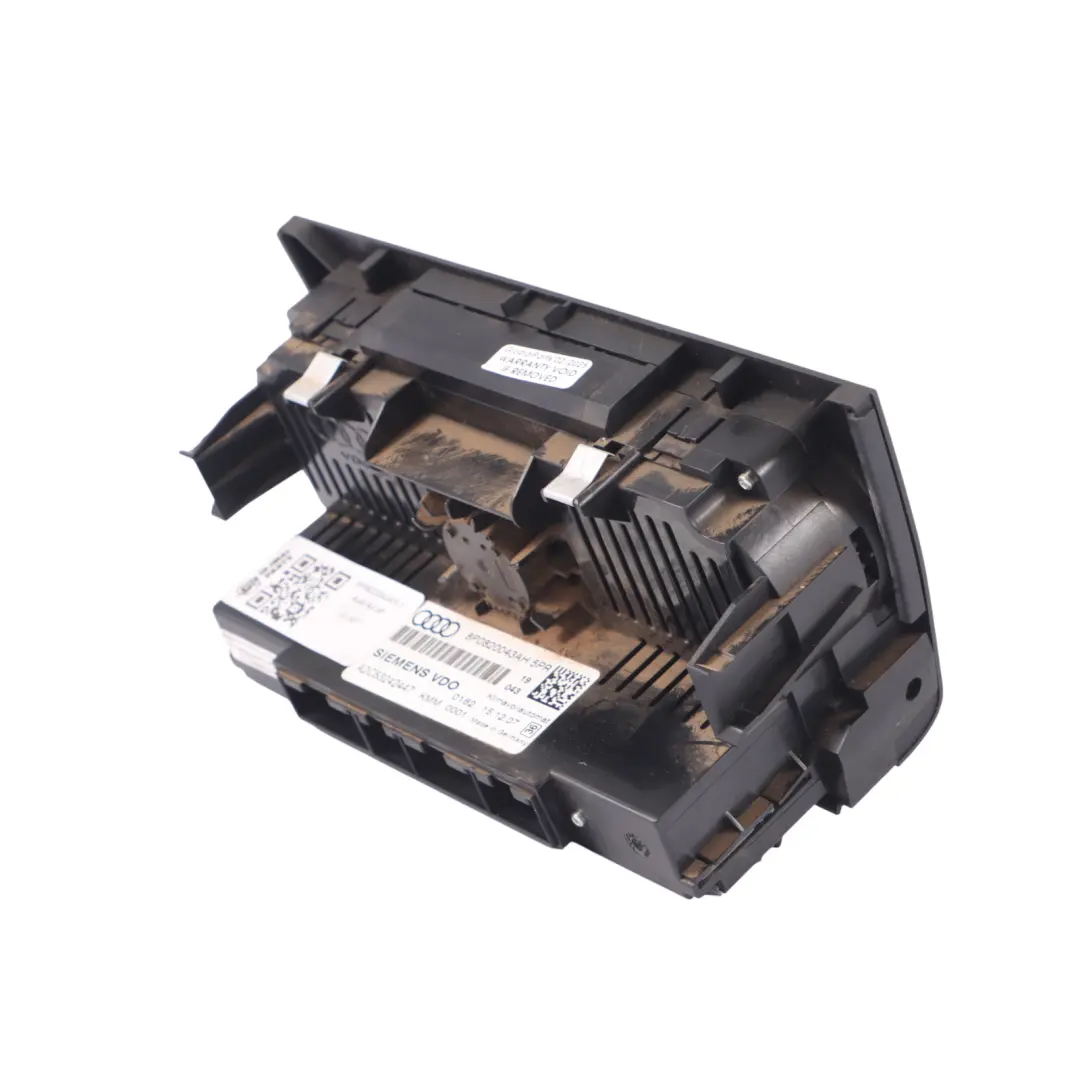 Panneau de commande de climatisation automatique Audi A3 8P noir 8P0820043AH - SKU 8P0820043AH-1 - Numéro de pièce 8P0820043AH-1