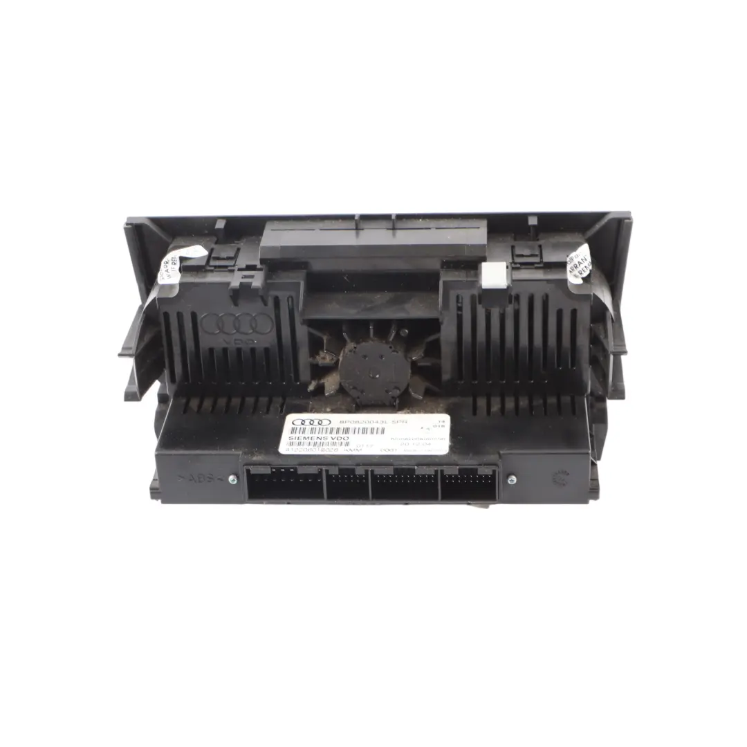 Audi A3 S3 8P A/C Air Condition Climate Control Heater Panel Unit - SKU 8P0820043L - Part number 8P0820043L