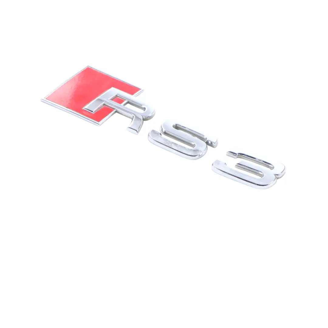 Audi A3 RS3 8V Emblema Adhesivo Portón Trasero Letras Cromadas - SKU 8P0853740 - Número de pieza 8P0853740