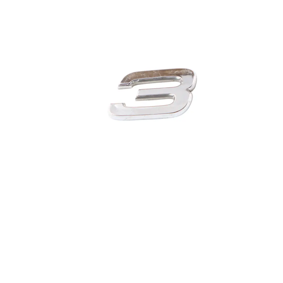 Audi A3 RS3 8V Tailgate Emblem Sticker Label Lettering Chrome - SKU 8P0853740 - Part number 8P0853740
