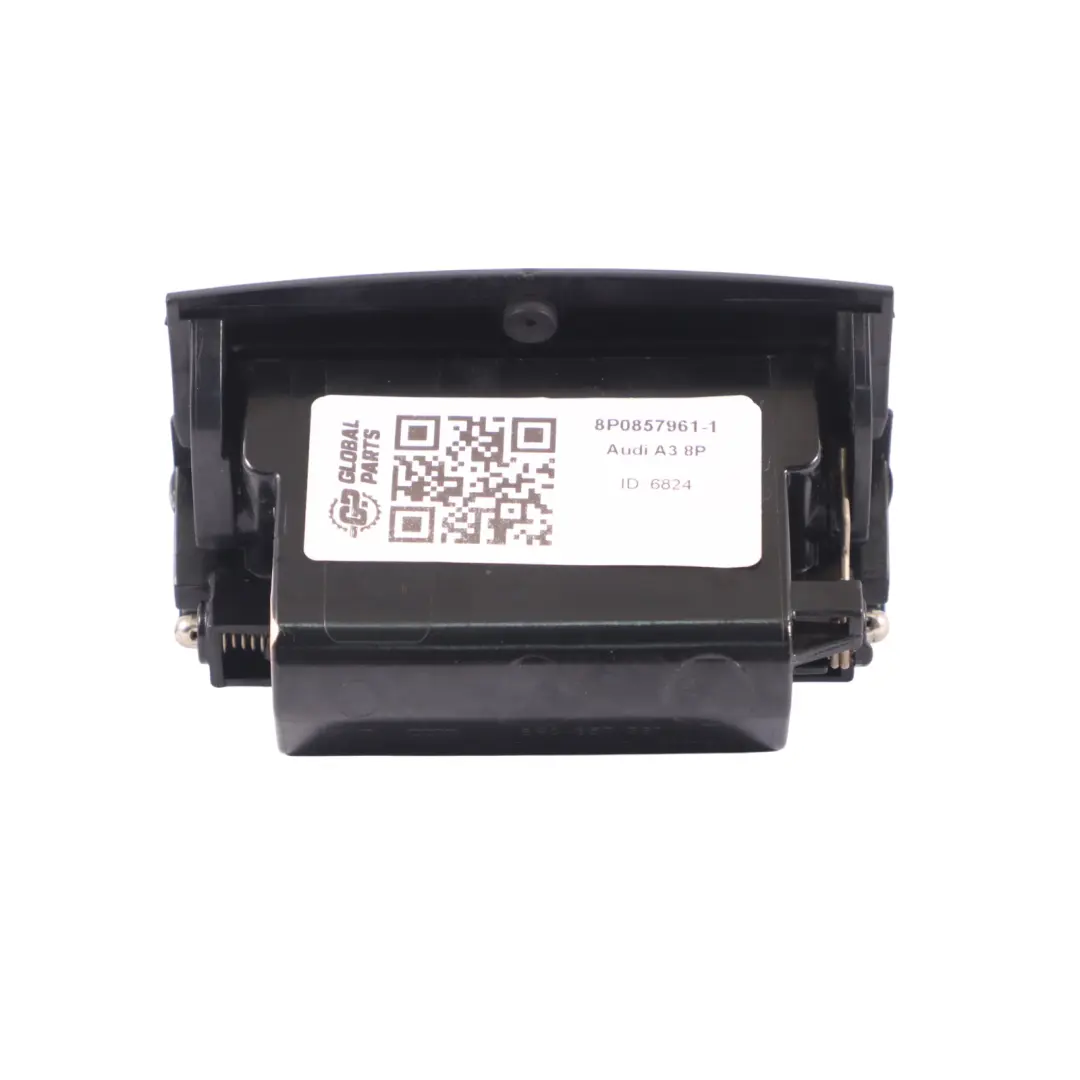 Audi A3 8P Cendrier console centrale Insert arrière Cendrier noir - SKU 8P0857961-1 - Numéro de pièce 8P0857961