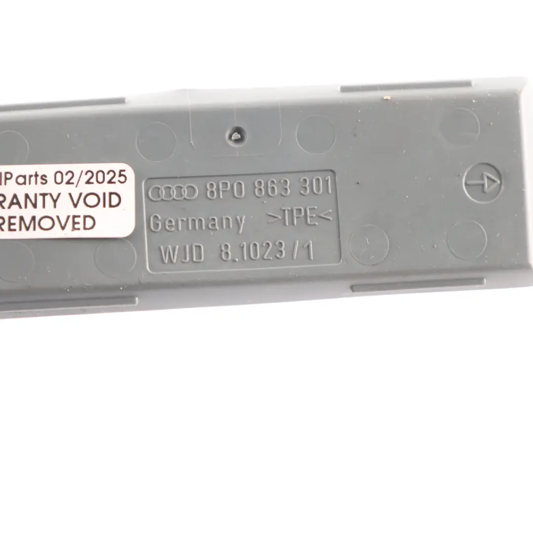 Audi A3 8P Centre Console Rubber Mat Insert - SKU 8P0863301 - Part number 8P0863301