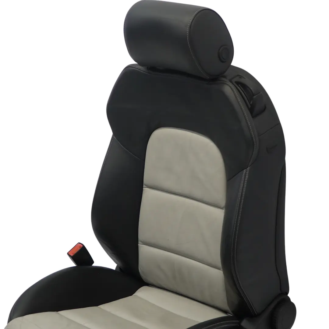 Audi A3 S3 8P 3-Türer Sportsitze Vorne Links Beheizt Leder Schwarz Silber - SKU 8P0881805BG - Teilenummer 8P0881805BG