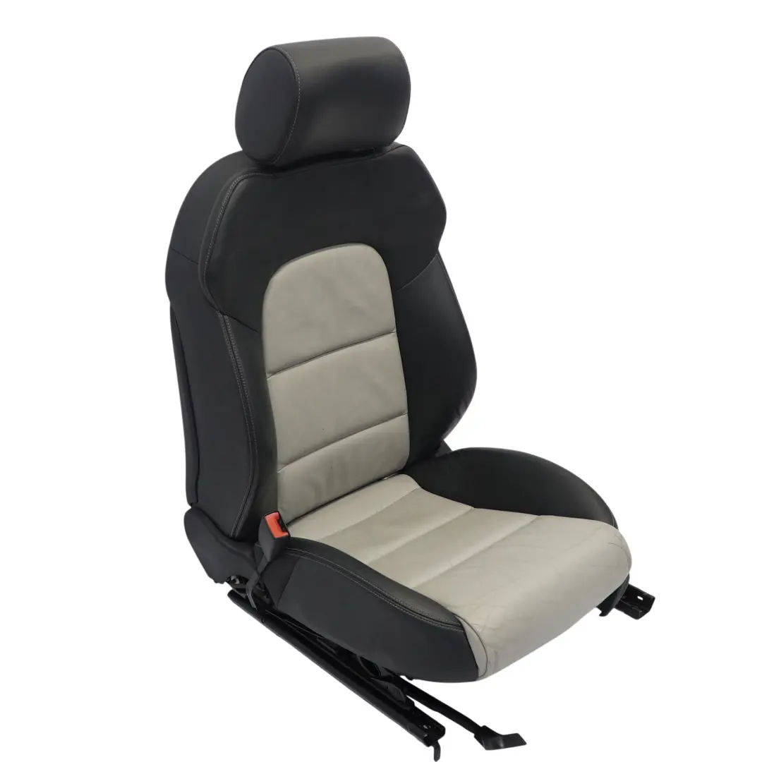 Audi A3 S3 8P Siège Sport 3 Portes Avant Gauche Chauffant Cuir Noir Argent - SKU 8P0881805BG - Numéro de pièce 8P0881805BG