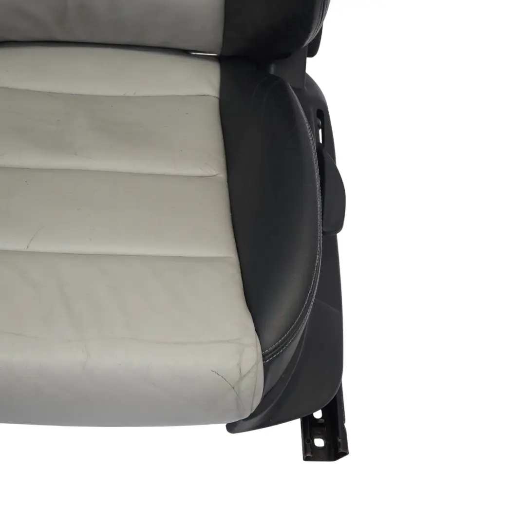 Audi A3 S3 8P 3 Door Sport Seat Front Left N/S Heated Leather Black Silver - SKU 8P0881805BG - Part number 8P0881805BG