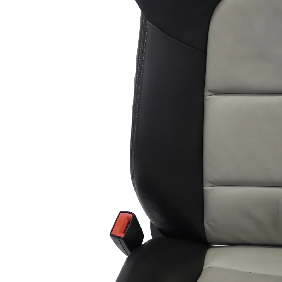 Audi A3 S3 8P Siège Sport 3 Portes Avant Gauche Chauffant Cuir Noir Argent - SKU 8P0881805BG - Numéro de pièce 8P0881805BG