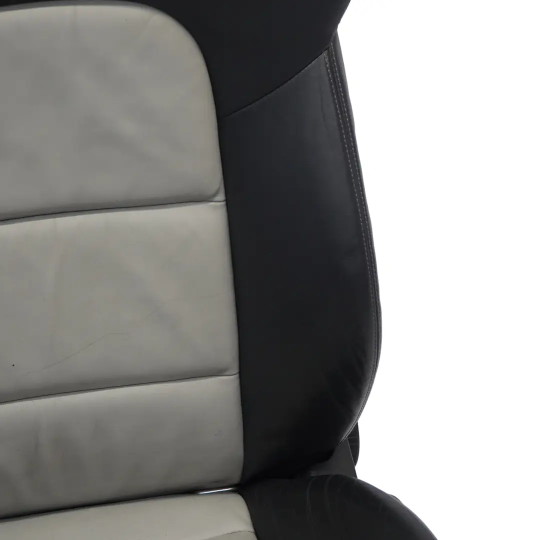 Audi A3 S3 8P 3 Door Sport Seat Front Left N/S Heated Leather Black Silver - SKU 8P0881805BG - Part number 8P0881805BG