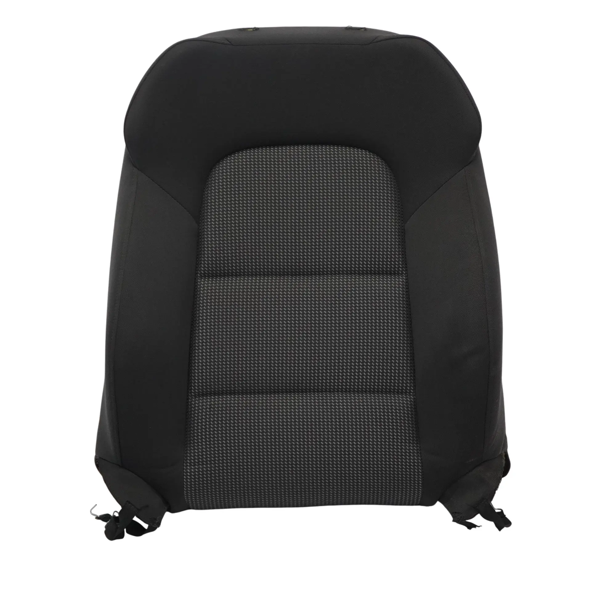 Audi A3 8P Front Seat Back Rest Cloth Fabric Black Silver Left N/S 8P0881805CJ