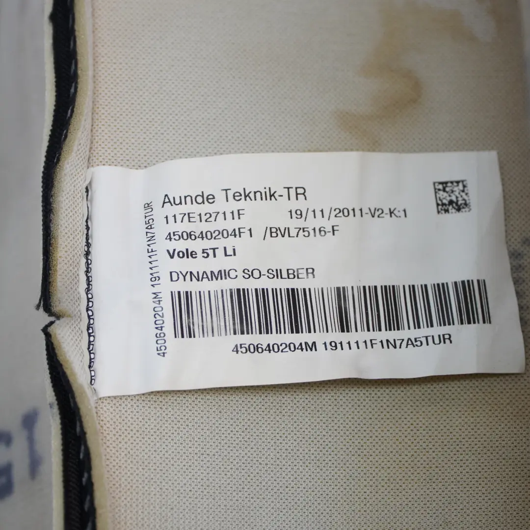 Front Seat Back Rest Cloth Fabric Black Silver Left N/S to Audi A3 8P with Part number 8P0881805CJ Audi A3 8P Front Seat Back Rest Cloth Fabric Black Silver Left N/S - SKU 8P0881805CJ - Part number 8P0881805CJ