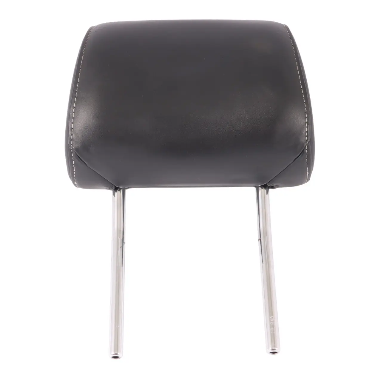 Audi S3 8P Front Seat Headrest Right O/S Black Leather Silver Stitching