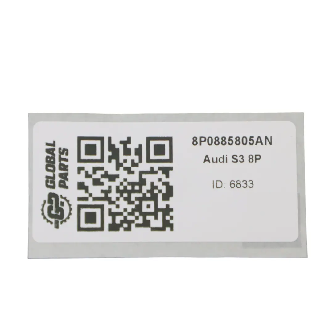 Dossier Siège Arrière Gauche Cuir Noir Gris Audi S3 8P - SKU 8P0885805AN - Numéro de pièce 8P0885805AN