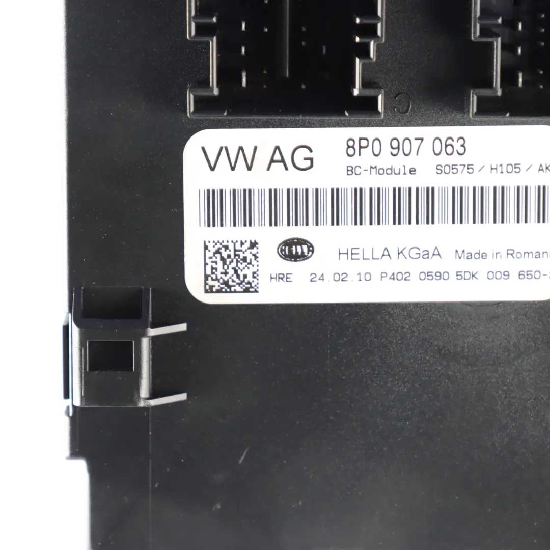 Audi A3 8P Body Control Module BCM Comfort Control Unit - SKU 8P0907063 - Part number 8P0907063