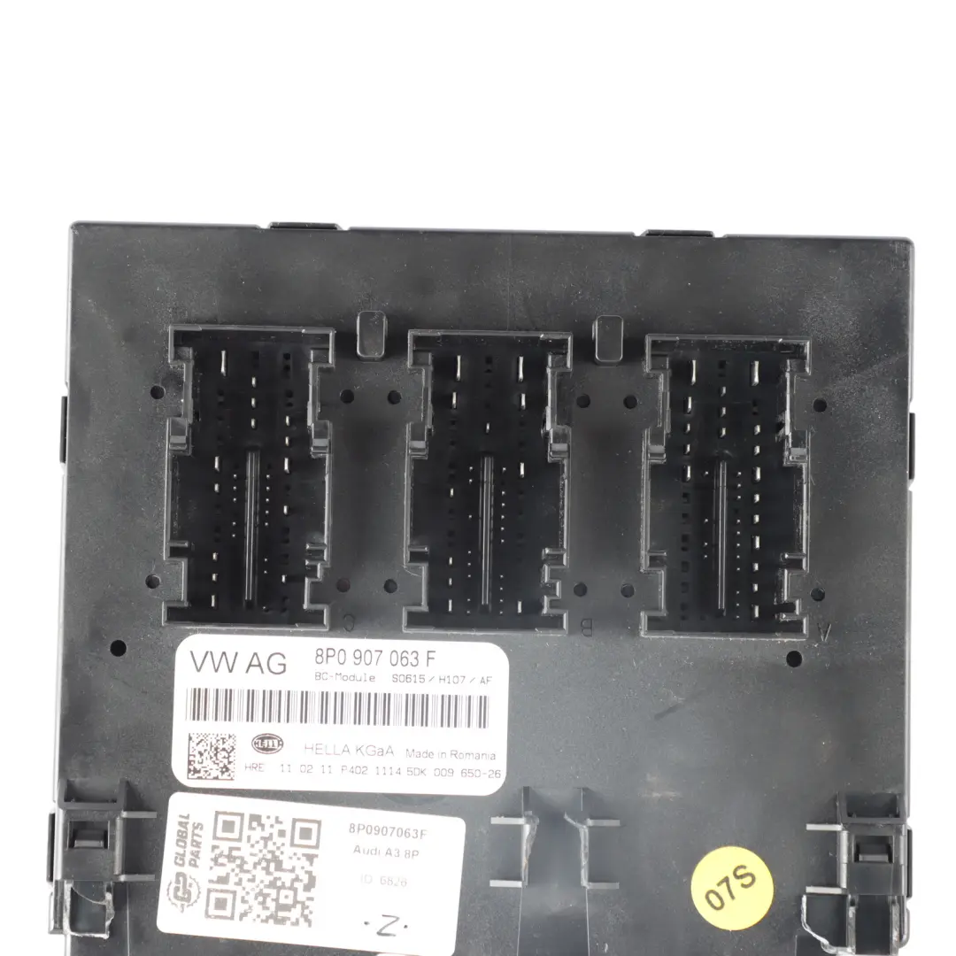 Audi A3 8P Body Control Comfort Unit Module BCM Unit ECU - SKU 8P0907063F - Part number 8P0907063F