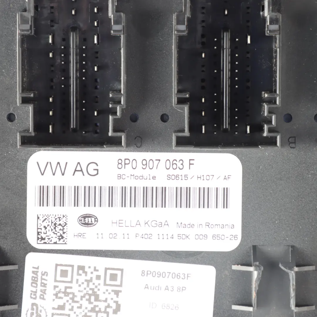 Audi A3 8P Body Control Comfort Unit Module BCM Unit ECU - SKU 8P0907063F - Part number 8P0907063F