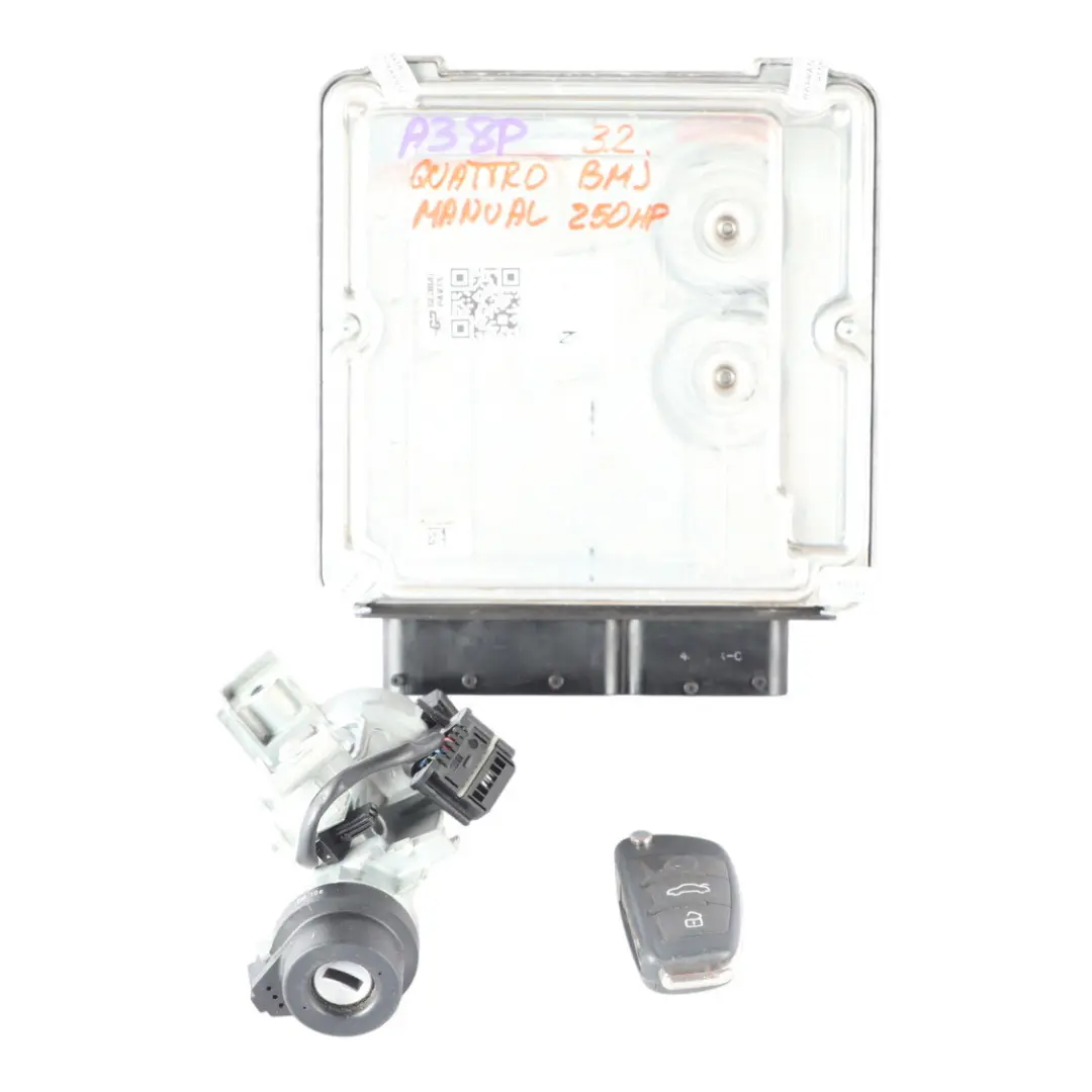 Audi S3 8P 2.0 TFSI CDLA 265HP Engine ECU Kit Ignition + Key Manual - SKU 8P0907115AP-2 - Part number 8P0907115AP