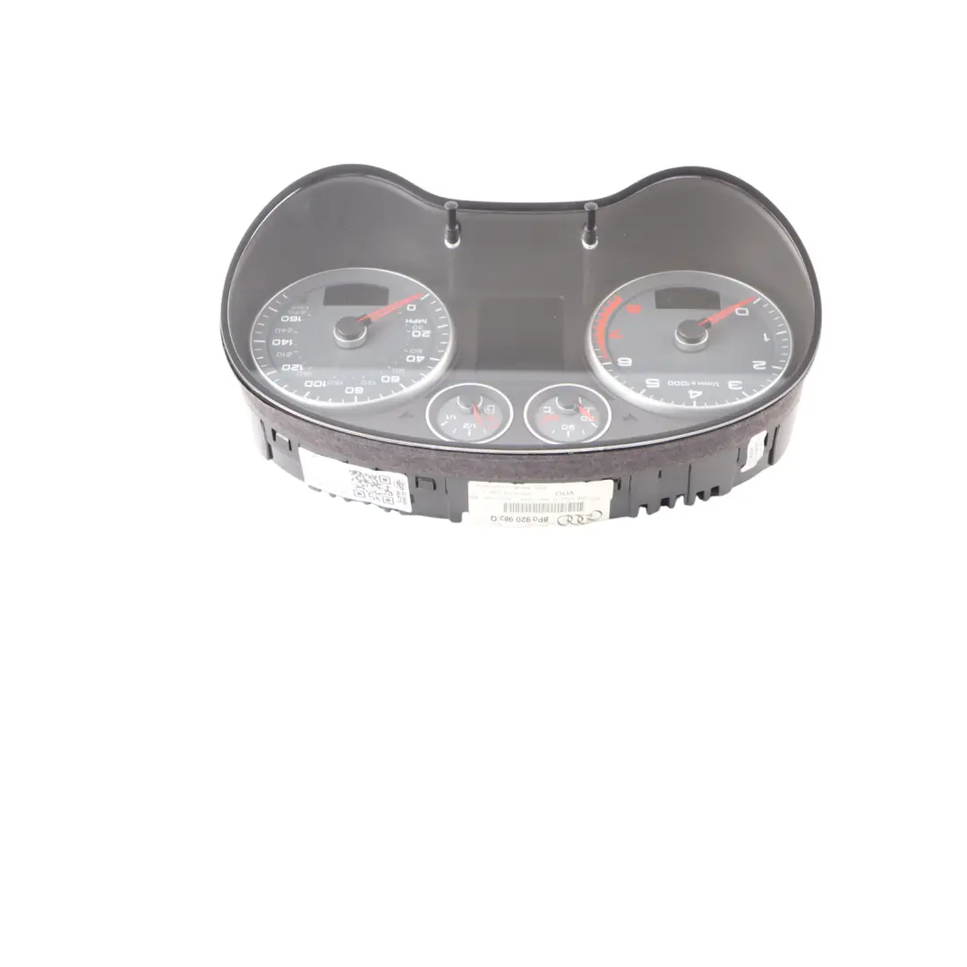 Instrument Cluster Clocks Speedometer Manual to Audi A3 8P Petrol with Part number 8P0920982Q Audi A3 8P Petrol Instrument Cluster Clocks Speedometer Manual - SKU RHD-8P0920982Q - Part number 8P0920982Q