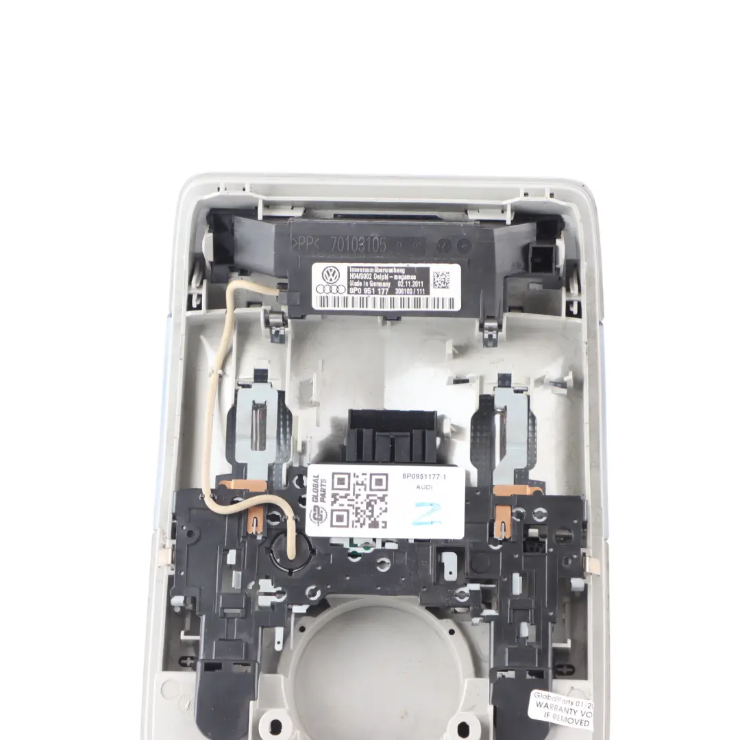 Audi A3 8P Interior Roof Reading Lamp Courtesy Light Front - SKU 8P0951177-1 - Part number 8P0951177