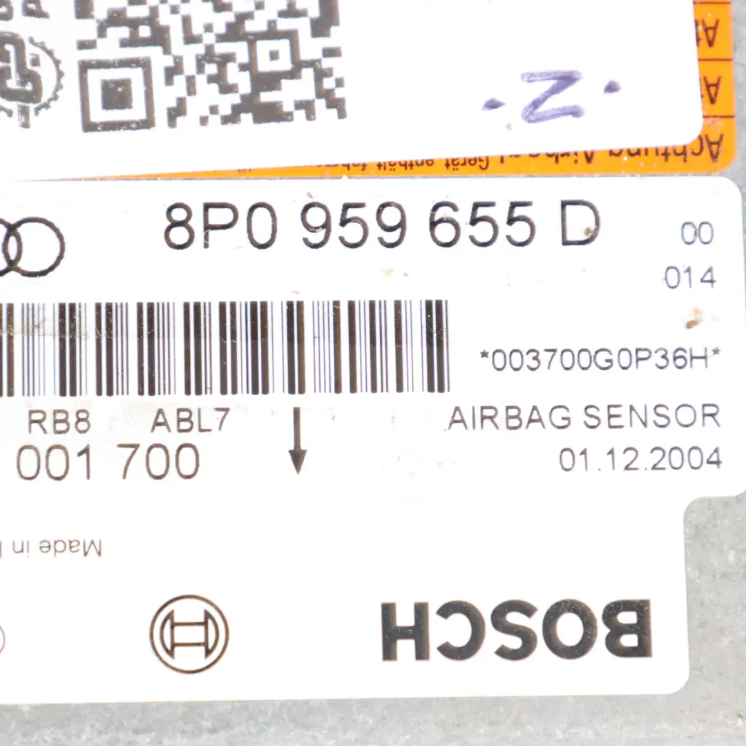 Audi A3 8P Air Module Module Control Unit ECU 0285001700 - SKU 8P0959655D - Part number 8P0959655D