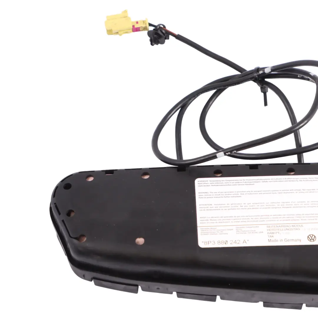 Audi A3 8P Front Side Seat Air Module Right O/S - SKU 8P3880242A - Part number 8P3880242A