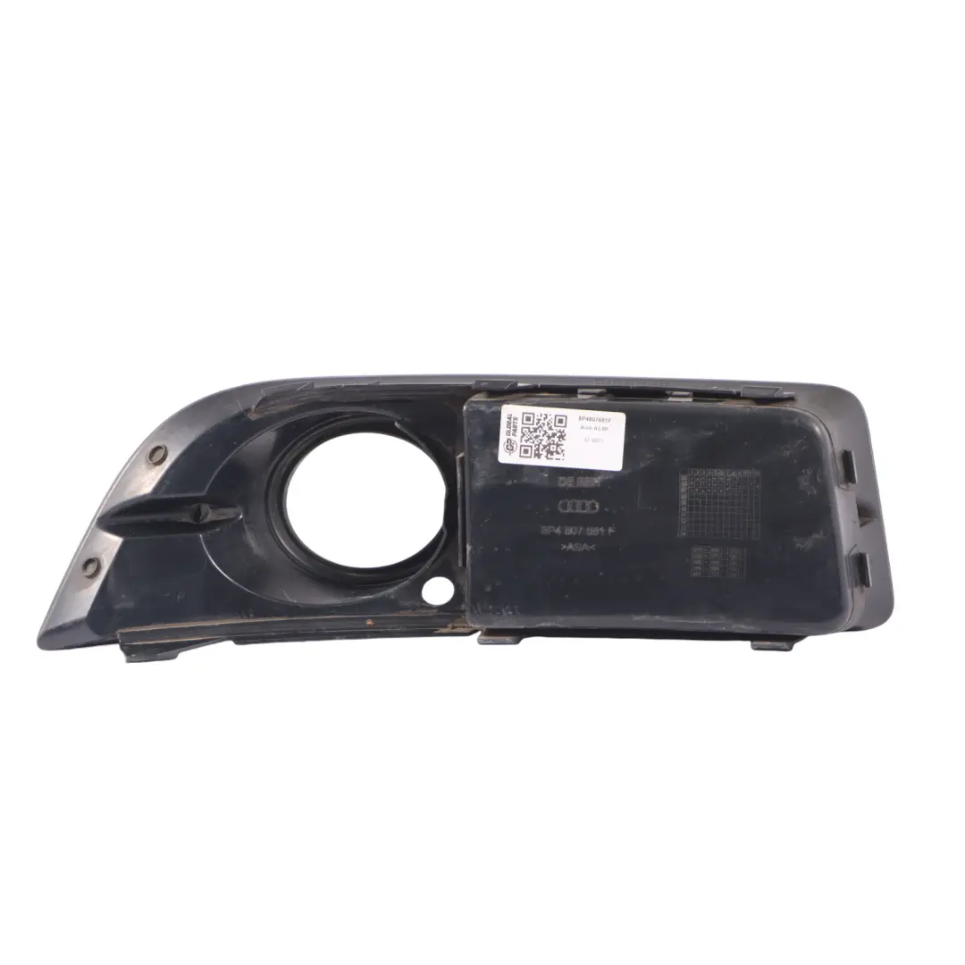 Audi A3 8P Fog Light Cover Front Bumper Left N/S Grid Grille Trim - SKU 8P4807681F - Part number 8P4807681F