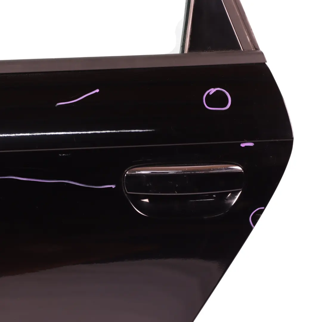 Sportback Door Rear Left N/S Covering Panel Brilliant Black - Y9B to Audi A3 8P with Part number 8P4833051A Audi A3 8P Sportback Door Rear Left N/S Covering Panel Brilliant Black - Y9B - SKU 8P4833051A-BBL - Part number 8P4833051A