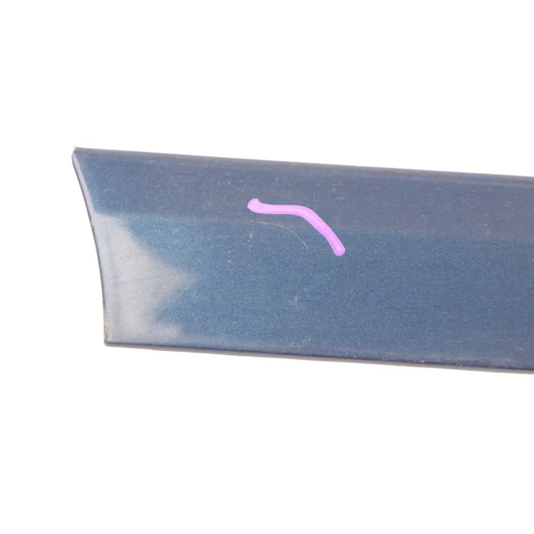 Upper Door Moulding Strip Front Left N/S Scuba Blue Metallic - X5Q to Audi A3 8P with Part number 8P4853953A Audi A3 8P Upper Door Moulding Strip Front Left N/S Scuba Blue Metallic - X5Q - SKU 8P4853953A-SCB - Part number 8P4853953A