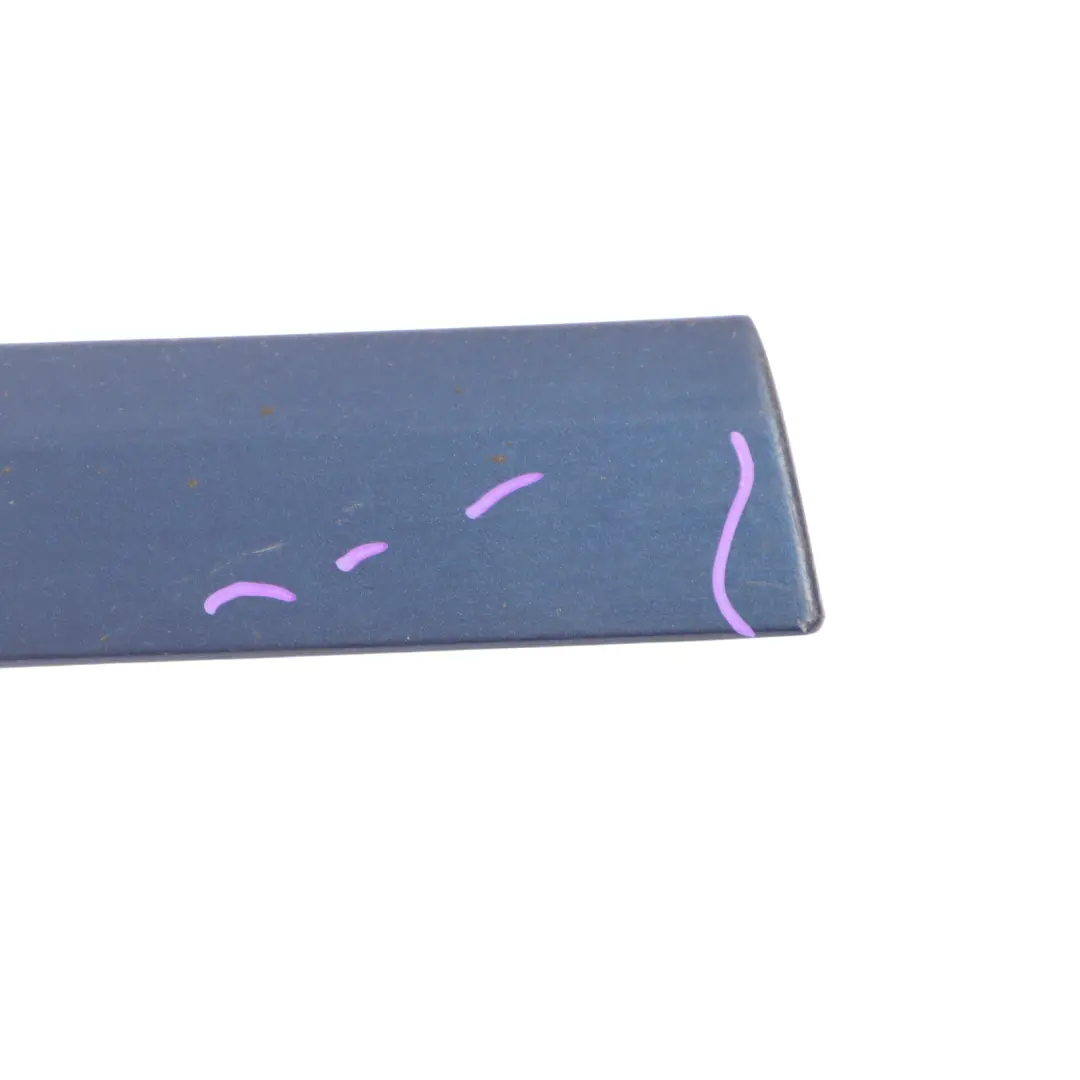 Upper Door Moulding Strip Front Left N/S Scuba Blue Metallic - X5Q to Audi A3 8P with Part number 8P4853953A Audi A3 8P Upper Door Moulding Strip Front Left N/S Scuba Blue Metallic - X5Q - SKU 8P4853953A-SCB - Part number 8P4853953A