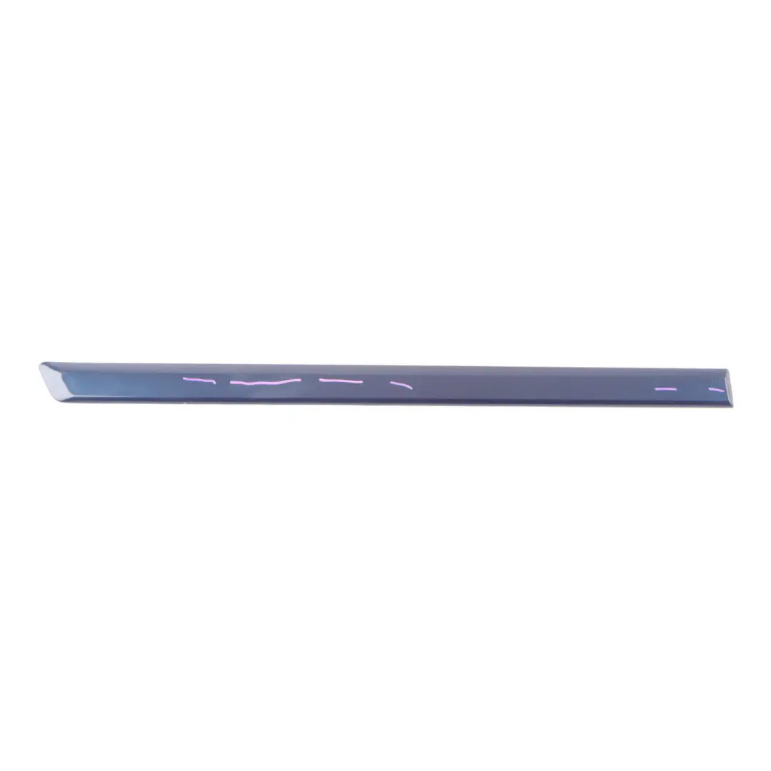 Door Trim Moulding Strip Rear Right O/S Scuba Blue Metallic - X5Q to Audi A3 8P with Part number 8P4853964B Audi A3 8P Door Trim Moulding Strip Rear Right O/S Scuba Blue Metallic - X5Q - SKU 8P4853964B-SCB - Part number 8P4853964B