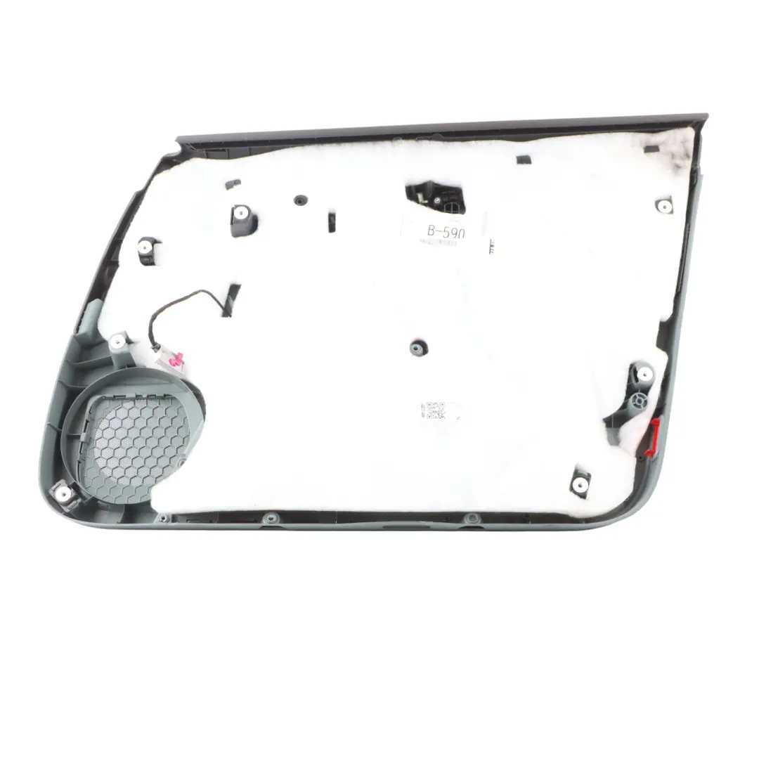 Front Left N/S Door Card Lining Trim Panel Black Leather to Audi A3 8P with Part number 8P4867103L Audi A3 8P Front Left N/S Door Card Lining Trim Panel Black Leather - SKU 8P4867103L - Part number 8P4867103L