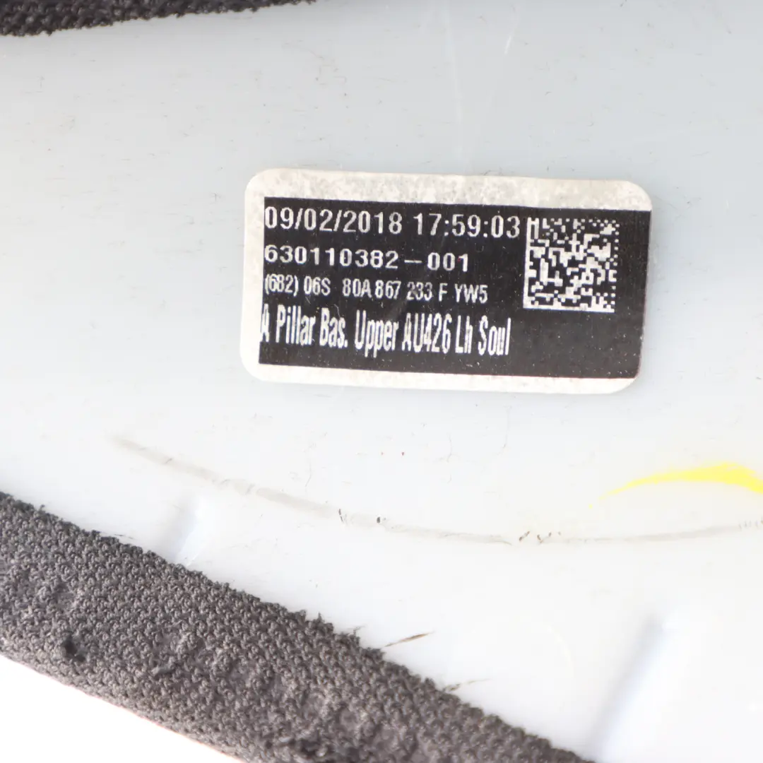 Audi Q5 FY Front A Pillar Column Interior Trim Cover Panel Left N/S - SKU 80A867233F - Part number 80A867233F