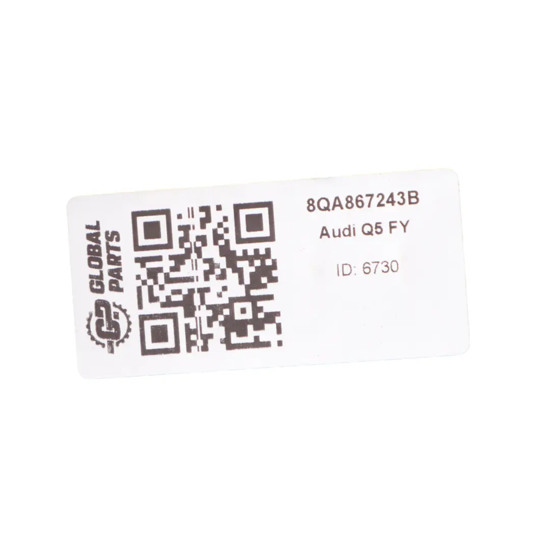 Sinistra Copertura Colonna B Striscia Di Rivestimento per Audi Q5 FY con numero di parte 80A867243B Audi Q5 FY Sinistra Copertura Colonna B Striscia Di Rivestimento - SKU 80A867243B - Numero di parte 80A867243B